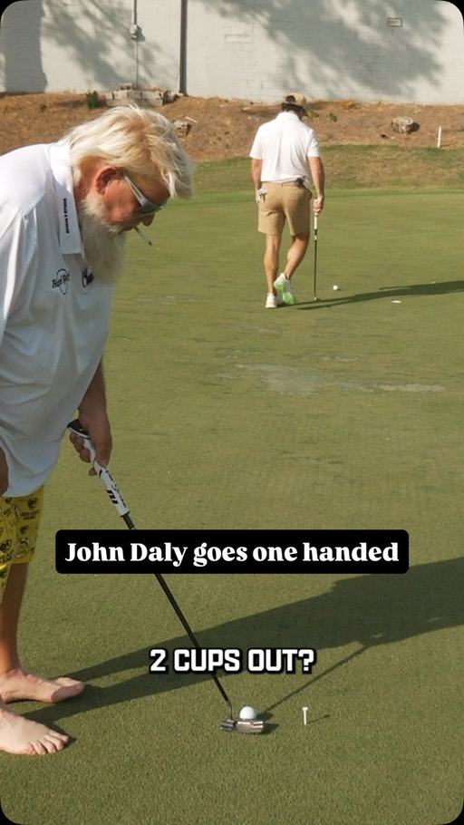 John Daly with one hand is still better than most of us with two