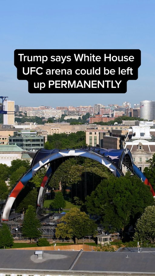 Trump says the arena taking shape on the White House lawn for the upcoming UFC fight could potentially get the “Eiffel Tower treatment,” staying up long after the event ends — similar to how the Eiffel Tower outlived the 1889 World’s Fair. 

MS NOW’s @eriellereshef has the latest.