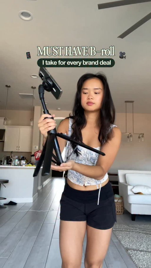 👇🏼 MUST-HAVE B-roll shotlist for my UGC videos 

1️⃣ Product packaging
2️⃣ Product interactions & demonstrations 
3️⃣ Lifestyle shots of the product in use

At multiple angles, in multiple environments, and as both stable and dynamic clips.

💗Comment AESTHETIC for a 60-min b-roll workshop!!