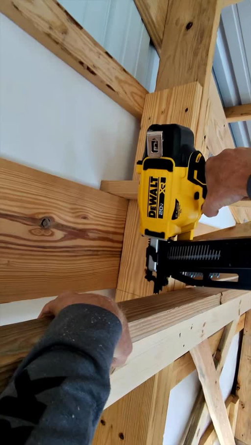 New nailer from @dewalttough just keeps going! When there is work to do, it’s ready... just fill it up with nails first! #DEWALTTough #DEWALTPartner