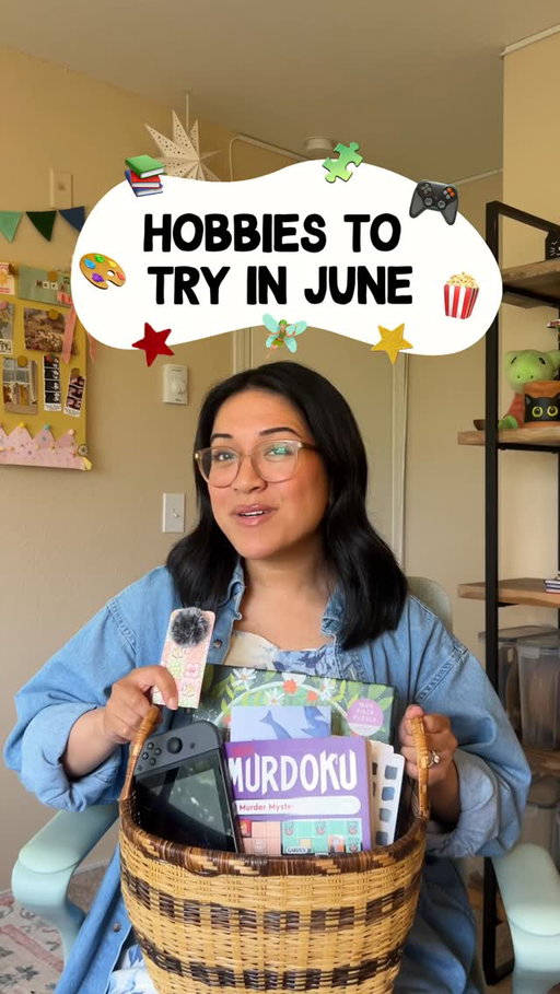 The last one is the one I’m most excited for!!! Hobbies I want to try in June 🩵🐚

Do we have anything in common or do you have any hobbies or shows you’re excited about?! 💭💓

🔍 @murdokuofficial 
🍿 @toystory @pixar @disney @hbomax 
🎮 @nintendoamerica @disneydreamlightvalley 
🎨 @emilylexstudio 
🧩 @galisonpuzzles 

#cozyhobbies #hobbies #hobbyideas #cozygaming