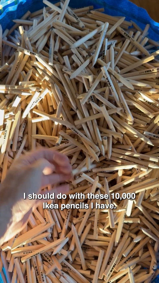 what should i do with these 10,000 ikea pencils?