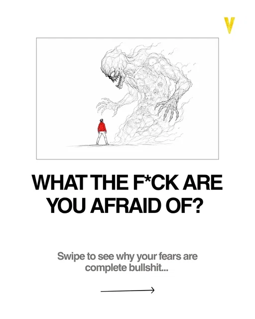 Your fears are complete bullshit.

We let the fear of judgment, failure, and rejection paralyze us. But here is the reality check: in 100 years everyone will be dead and you'll be forgotten anyway.

It is always better to pay the risk tax today than the regret tax tomorrow. Stop playing it safe when you literally have nothing to lose.

Swipe through to kill your excuses. 👉

👇 Which of these 8 fears holds you back the most? Drop it in the comments.

📌 Save this post to reset your mindset the next time you start overthinking.