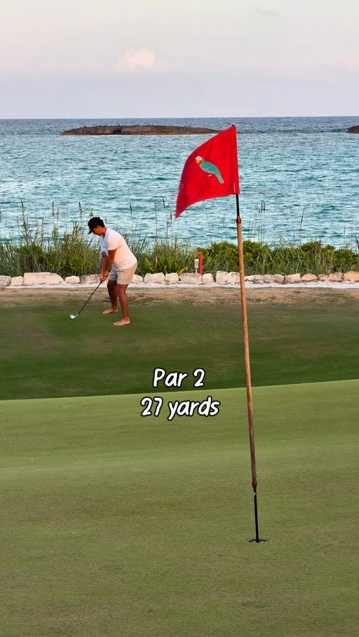 short & sweet ⛳️

Hole 5 @theabacoclub 

@aidan_gorospe 

#golf #bahamas #abaco #beachgolf #beach