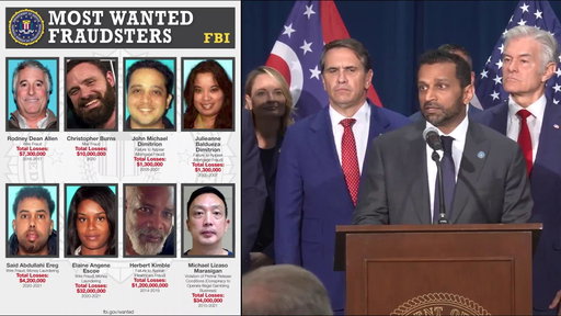 FBI Director Kash Patel announces the launch of the FBI's Most Wanted Fraudsters List, a new wanted list dedicated to publicly identifying individuals charged with defrauding the American people. Anyone with information about the whereabouts of these fugitives can submit tips at tips.fbi.gov, by calling 1-800-CALL-FBI, or by contacting the nearest FBI field office.