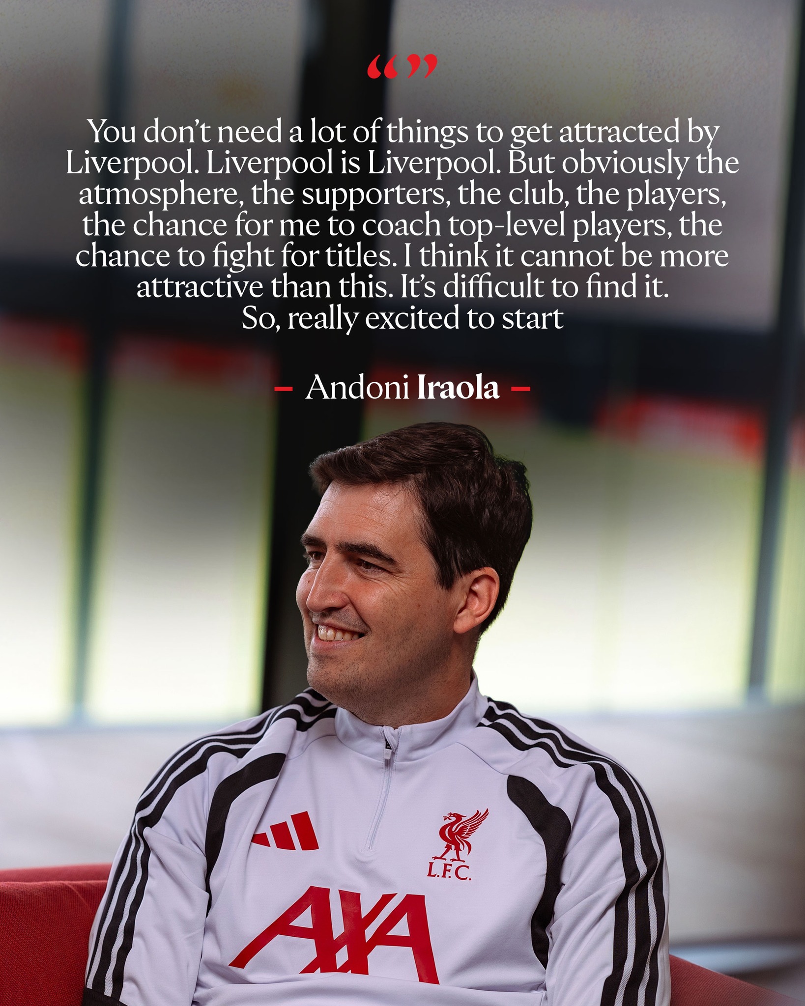 Head to All Red Video to watch the first part of Andoni Iraola's first interview as the new Reds head coach for free 🗣️