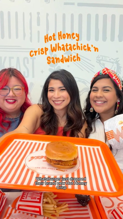 Hot Honey Crisp Summer is officially here 🍯🔥

The girls got together to try the new all NEW @whataburger Hot Honey Crisp Whatachick’n Sandwich, featuring a crispy chicken filet, creamy red pepper cheddar spread, and sweet heat from hot honey made with chili crisp, all served on a soft potato bun!

The best part? Whether you’re the friend who keeps it mild or you’re always chasing that sweet heat, this one was a hit across the board for all tastebuds. - I customized mine with jalapeños and it was 10/10. 

It’s only available for a limited time, so grab your crew and make it a Hot Honey Crisp day ☀️🍔

#whataburger #sponsored