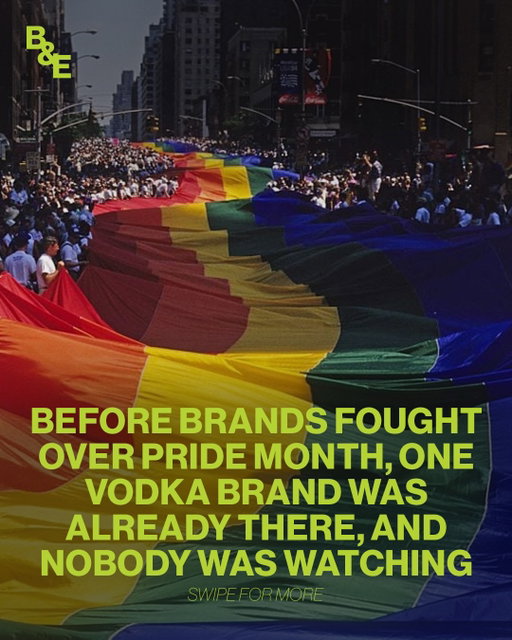 Most brands wait until something is safe before they stand behind it. Absolut didn’t wait. They found an audience nobody else respected, backed artists who meant something to that community, and let the work do the talking.

There weren’t press releases, nor campaigns about the campaign (which happens a lot nowadays). Just conviction, repeated consistently over two decades. In a month full of rainbow logos, that’s worth remembering. Not many brands can say the same.