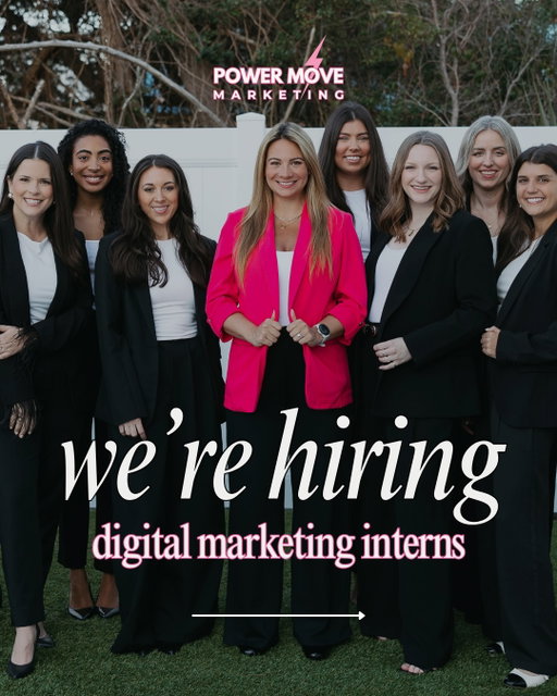 Power Move Marketing Fall 2026 internship applications are open!!

Join us to work on real client projects, get hands-on experience, and grow alongside a collaborative team 💼✨

Take the first step by clicking the link in bio! (applications close 7/2!)
•
•
•
#digitalmarketing #socialmediamanagers #femalefounder #contentcreatorsclub #socialmediatips