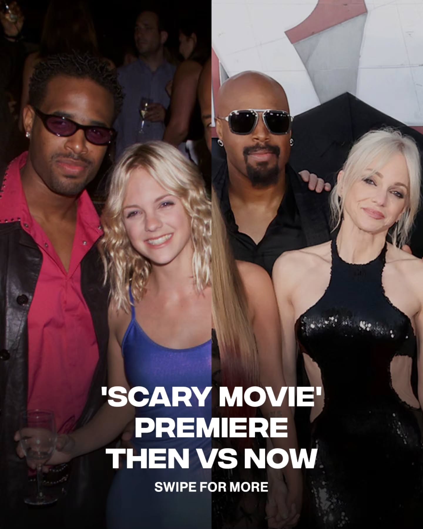 Time really flies 🤧

The 'Scary Movie' (2000) cast vs. 2026

After 26 years the cast of 'Scary Movie' reunited at the premiere of the sixth film.

📷 Getty Images