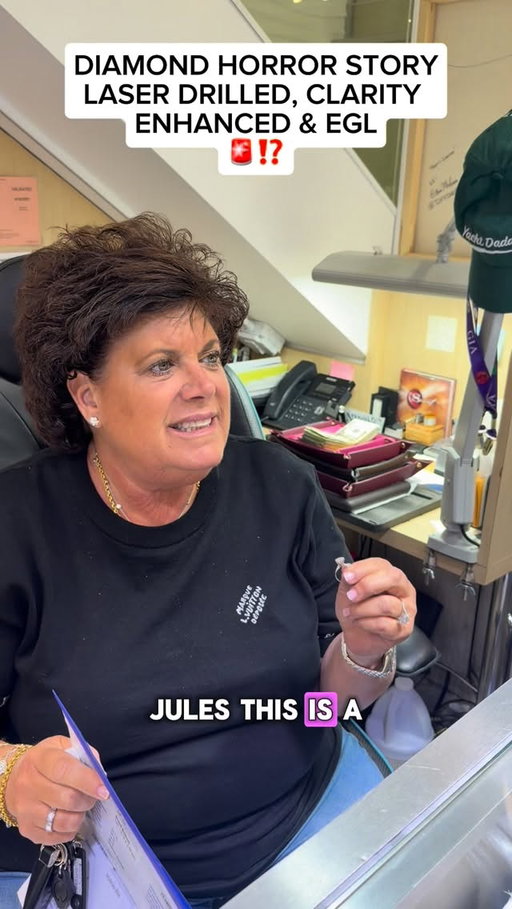 🚨 DIAMOND HORROR STORY 🚨
@watchbyjuls S BROUGHT IT OVER TRYING TO HELP A CUSTOMER, BUT SOMETHING DIDN’T FEEL RIGHT.
I TOOK A CLOSER LOOK AND IT WAS: ❌ LASER DRILLED ❌ CLARITY ENHANCED ❌ EGL CERTIFIED

ALWAYS BUY WITH PROPER GIA PAPERWORK FROM GIA AND STICK WITH REPUTABLE JEWELERS WHO STAND BEHIND THEIR STONES.
•
•
•
•
#love #jewelry #scam #luxury #reels