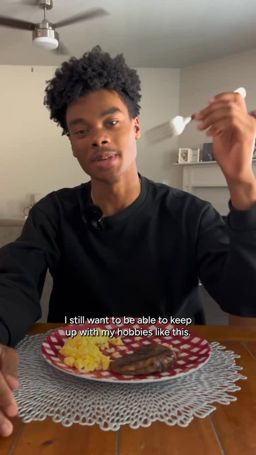 Sometimes self-care is as simple as a nice homemade meal 🥩🍽️ and a little support from @soluna.app a free, safe, and confidential mental health app for Californians ages 13-25
