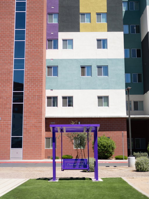 New spot unlocked. ✨

The Class of 2026 has left its mark with a custom glider swing now located on the Santa Cruz lawn. Built by E2 Innovations and inspired by student input, it’s the perfect place to hang out, catch up with friends, or take a break between classes.

Stop by and give it a try!