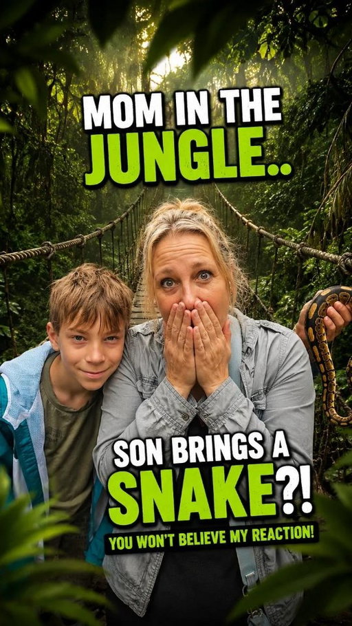 POV: You take your son to Costa Rica for a "nice family trip" and he casually finds a pit viper in the jungle like it's no big deal. 🐍😅 

#MomLife #BoyMom #viral #funnyvideo #funnyreel