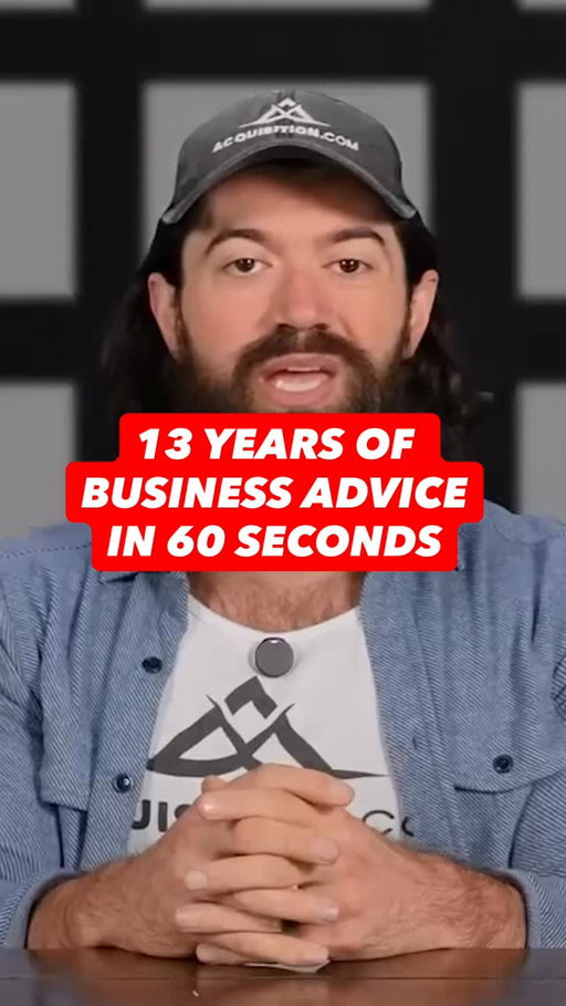 13 years of business advice in 60 seconds