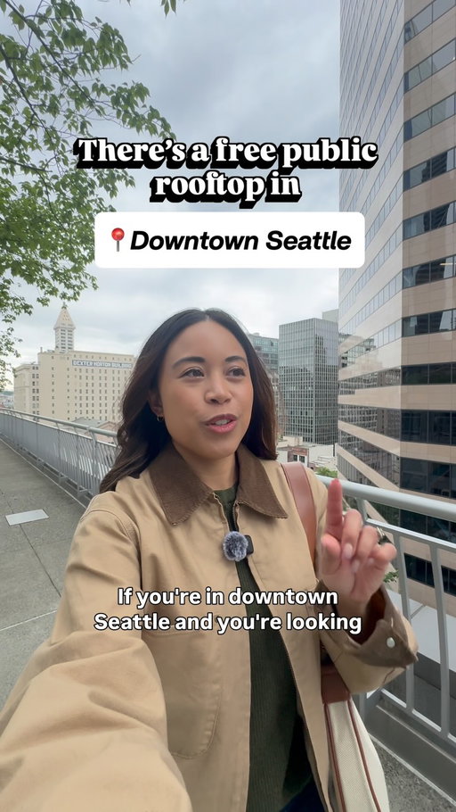 Seattle girlies - There’s a free public rooftop in Downtown Seattle 👀

We stopped by the Fourth & Madison Rooftop Plaza yesterday and were blown away by the views. I love that there’s a small garden/lawn area. You can see both the Smith Tower and a little view of the Space Needle from here.

📍925 4th Ave, Seattle, WA 98104

This Seattle rooftop is on the 7th floor. And it would be the perfect spot to visit on a sunny day! While there are Seattle hotels and Seattle bars/restaurants with rooftops, I love that this one is free to the public! This Seattle rooftop is truly a hidden gem.

Share this with a friend who would love to see a rooftop in Seattle☺️. #downtownseattle #seattlewashington #rooftops #visitseattle #seattleviews