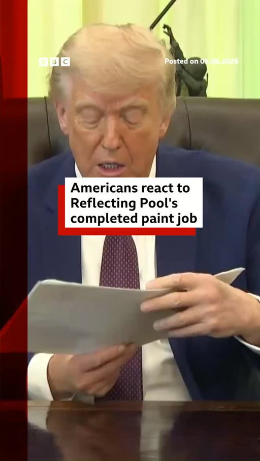 What do Americans think of the newly renovated Lincoln Memorial Reflecting Pool in Washington DC?
 
President Donald Trump's project included resurfacing the pool, addressing leaks and painting it "American Flag Blue".
 
What do you think of it? 
 
#BBCNews