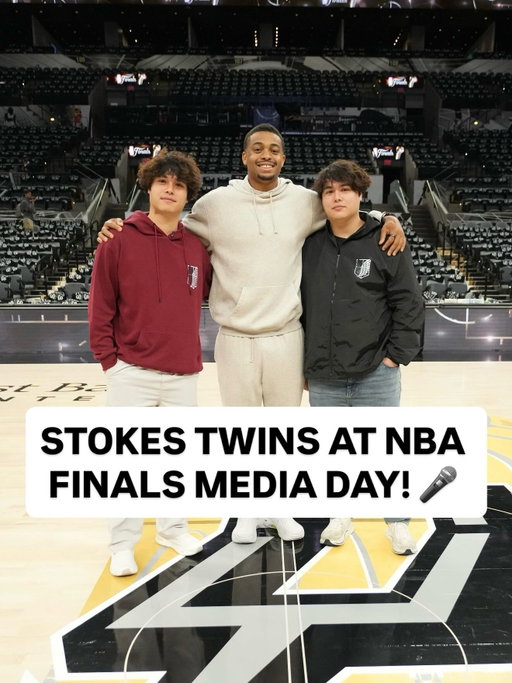 “We’re gonna drop a double-double… because we’re twins.” 😅

@stokestwins brought the vibes to NBA Finals Media Day!