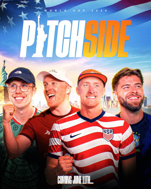 Pitch Side is heading Stateside! 🇺🇸🗽

Theo, Reev and Lewis will bring you all the reaction, the drama and the debates from the USA!

Tom will be our man back home covering all things England, with a special show coming soon… 👀📞