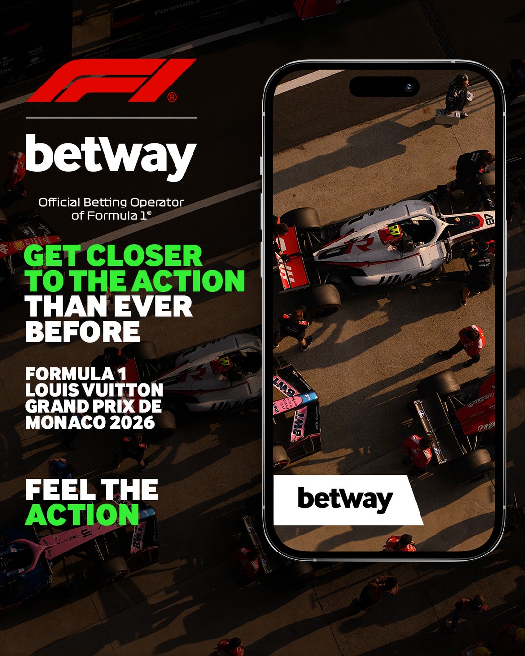 Get set for the world's most glamorous motorsport event... the 2026 Formula 1 Monaco Grand Prix is here! 👑

Feel the action with Betway – Official Betting Operator of @F1 🏎️