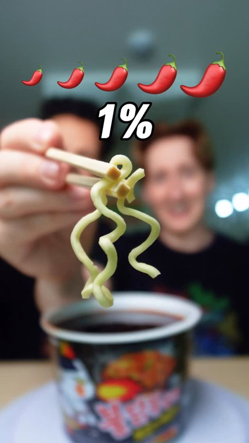 Buldak 1% vs 1,000% 🔥