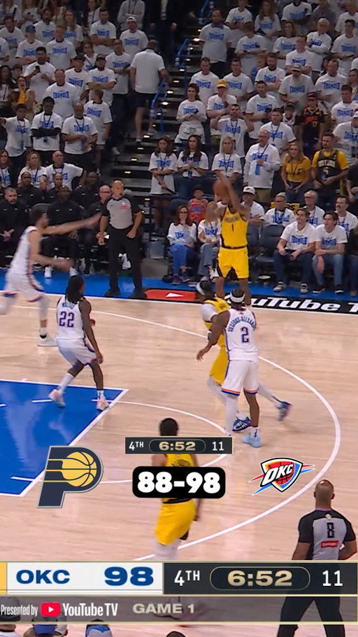 An insane finish to Game 1 of the 2025 NBA Finals 🤯