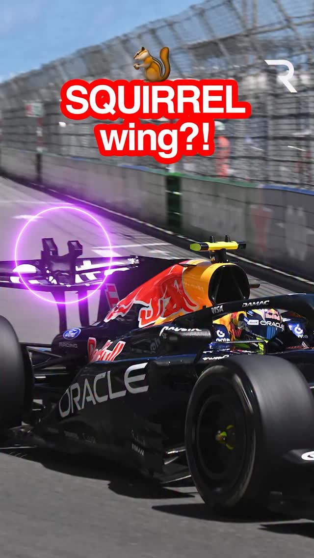 A number of F1 teams have introduced radical winglets on the rear wing in Monaco, including Red Bull’s which looks like a squirrel! 😅