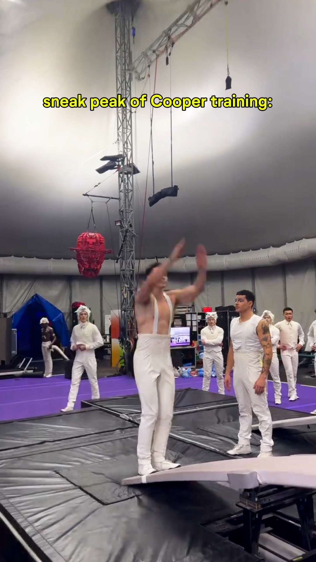 Teeterboard training with Cooper 💪  @echo_cirquedusoleil

Watch Cooper's hard work pay off on stage at Cirque du Soleil ECHO, now live in Montreal! 

🤸 @cooperayton

 #CirqueduSoleil #Circus #Acrobatics
