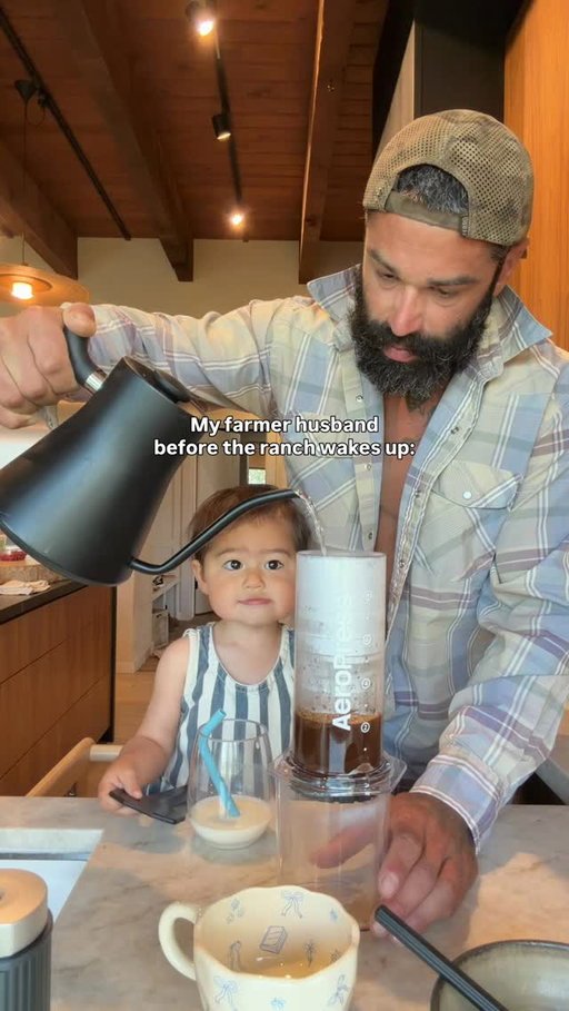3-8 AM 🫨I’ve never woken up next to him!!
Here’s to all the routines, places and moments that help dads show up as their best selves every day! 

This morning routine is exactly why he can pour so much into his family and farm and it always ends the same way... having a cup of coffee ready for me when I wake up because it makes me happy🥰

He loves the convenience of the @aeropress (he’s used it for yearsss) bc the coffee comes out smooth and bold exactly how we like it, it’s portable, easy to use and cleanup is fast.

Use code REMI20 for 20% off AeroPress this Father’s Day! 
#AeroPressPartner #AeroPress #fathersday #morningroutine