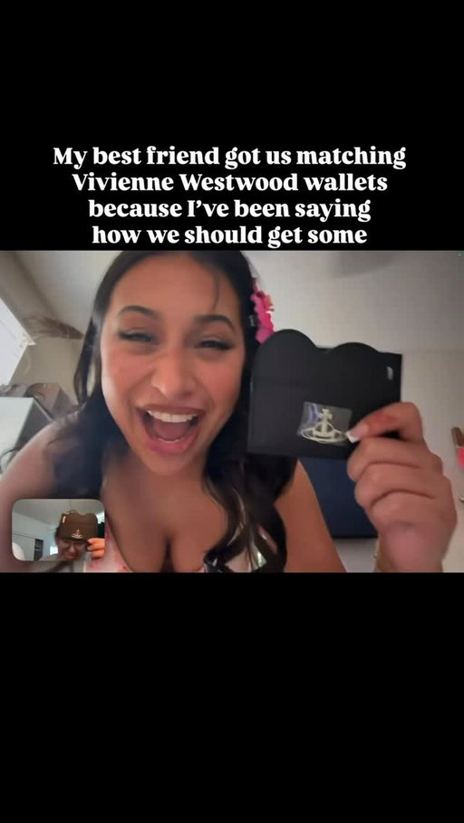I love my friends so much. Karina and I have been friends since middle school so a friendship that’s about 15 years old !! Love her beyond words ✨✨✨😽😽😽🫶🏽🤍☺️🤝that’s my brother for life 

A while back I had sent her a screenshot of these VW wallets I wanted us to have and for my birthday she ended up getting both of us matching wallets. I’ve loved VW for a while now and she just got on it too recently since one of her favorite anime shows is heavily influenced by the fashion of VW. 

Bad bitches love Vivienne Westwood ! Rip to the goat🪐#viviennewestwood #birdman #bestfriend #brother