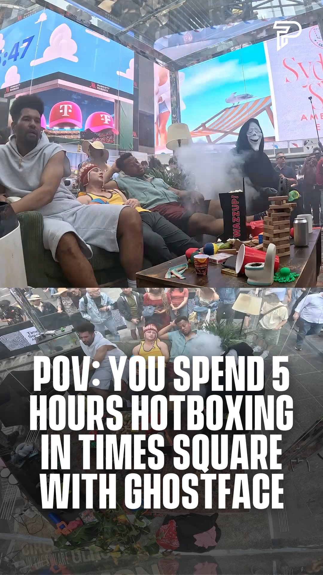 This is a group project I can get behind 👀

Ghostface spending 5 hours hotboxing in Times Square wasn’t on my 2026 bingo card, but we love to see it.

Watch Scary Movie, now playing in theatres everywhere 🍿

#Pubity #ScaryMovie #WayansBros #ParamountPartner