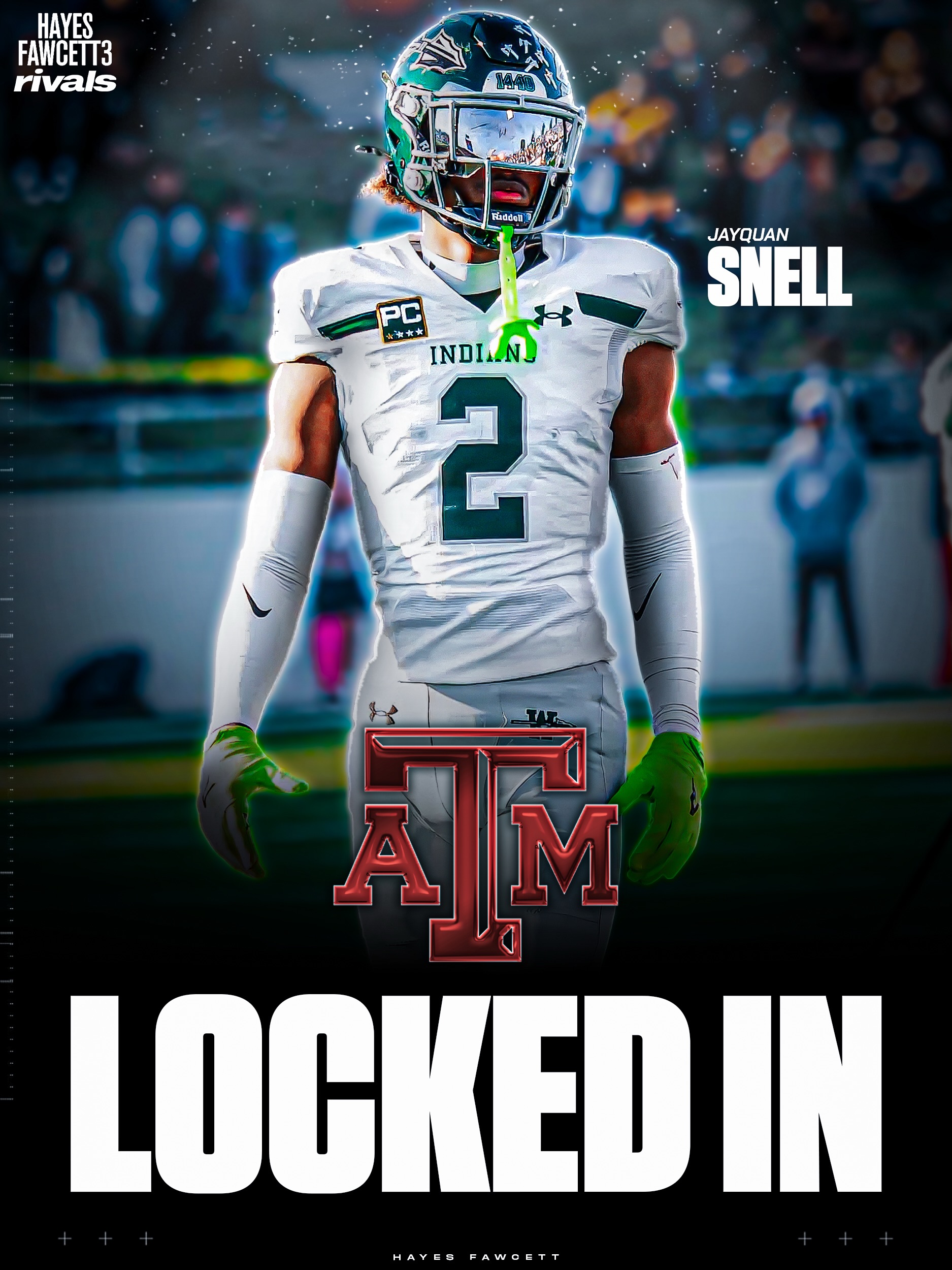 NEWS: Elite 2027 Safety JayQuan Snell is locked in with Texas A&M and has cancelled his remaining official visits, he tells me for @rivals.ig

The No. 2 Safety in the ‘27 class was scheduled to visit Texas Tech and Texas, but will now only visit Texas A&M

“Bet on myself. Now it’s time to prove why. Texas A&M, let’s work.”