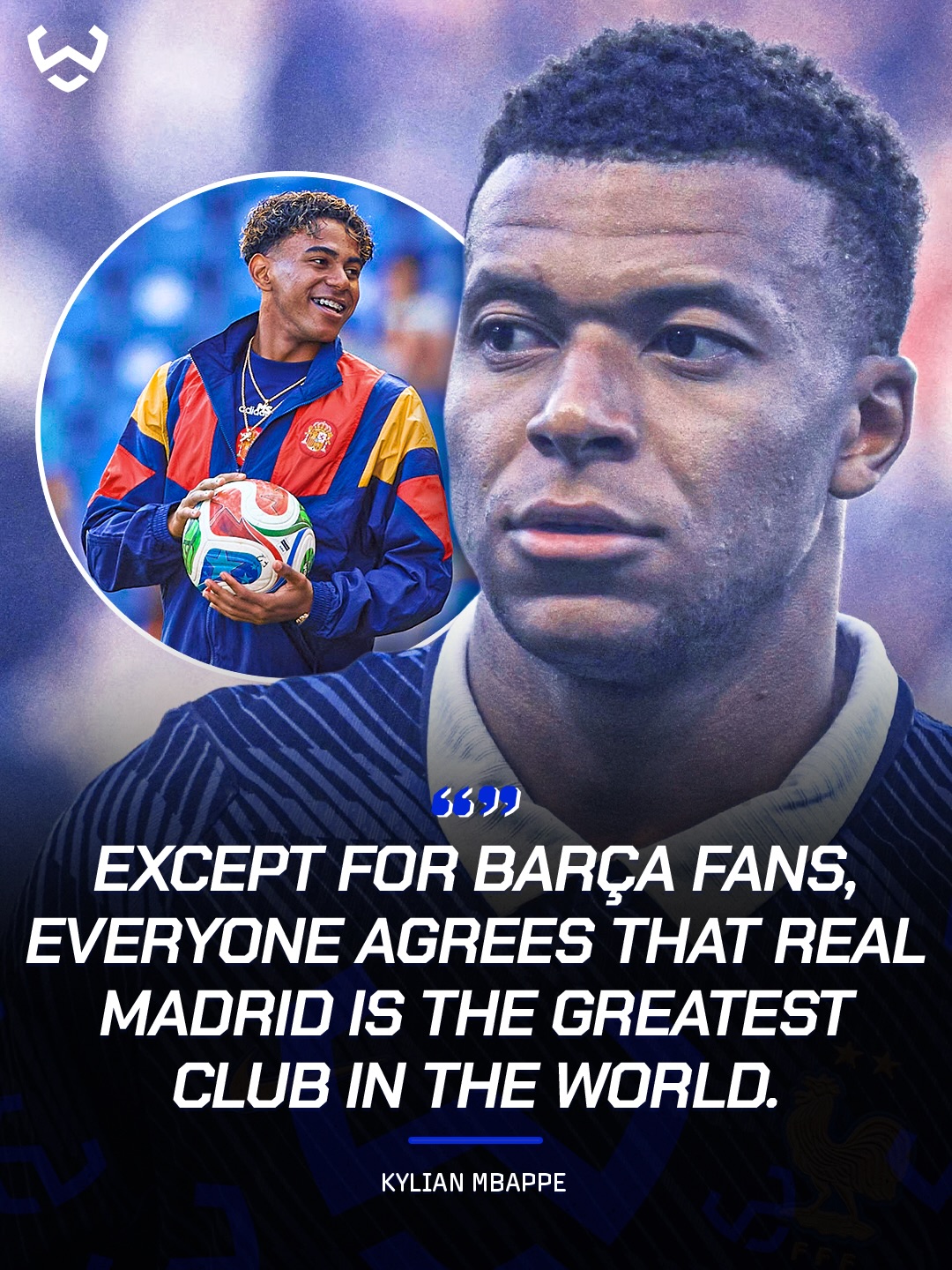 Kylian Mbappé believes Real Madrid are the biggest club in world football, while acknowledging that Barcelona left its own unique mark on the history of the game 🇫🇷🗣️
