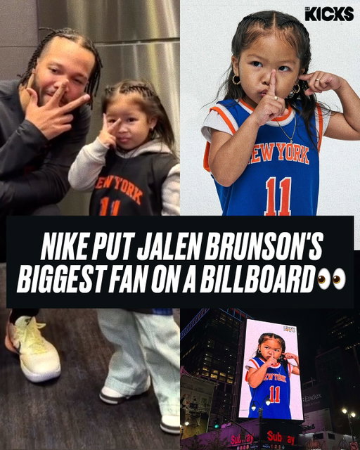 Nike put viral 3-year-old Jalen Brunson superfan Rya on a billboard outside MSG 🗽🏀

The feature is part of Nike’s “Always Knicks” campaign, celebrating lifelong supporters and rising Knicks icons

(via @myleanback, @nikenyc, @nyknicks)