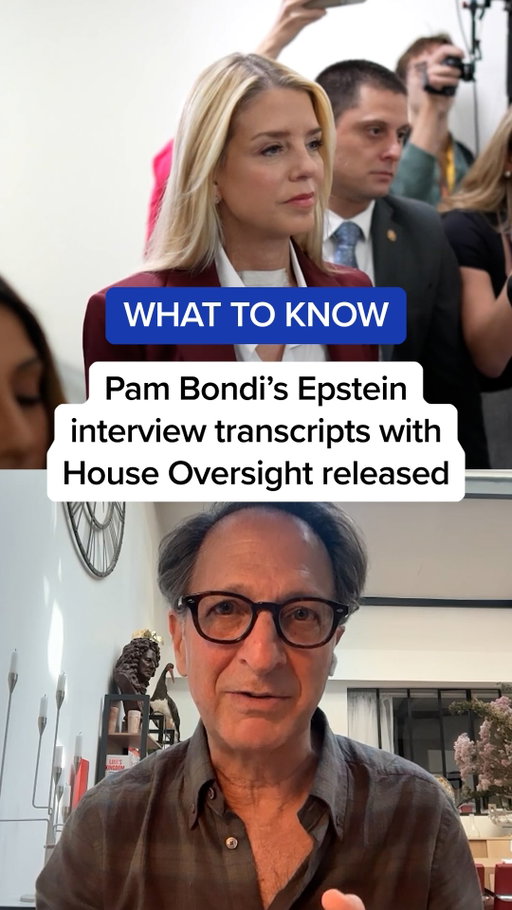 The House Oversight Committee released a transcript of its interview with former Attorney General Pam Bondi on the Justice Department’s handling of the release of the Jeffrey Epstein files.

MS NOW Legal Analyst Andrew Weissmann breaks down why he says the rationale Bondi offered for withholding millions of Epstein-related documents “doesn’t make sense.”