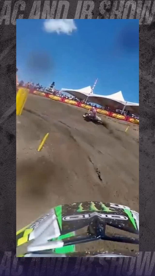 The fans at the end of the rollers @HangtownMotocross know how to let loose 😵‍💫