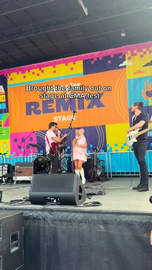 Extra special day @cma fest this year. Thankful for family on both sides of the stage. Love y’all❤️