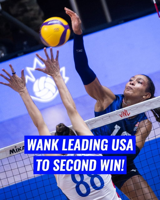 #VNL2026 USA HARVESTS SECOND WIN! 🔥

Just like in 2025, it was a real battle against France, with the Americans finally sealing it in a tie-break (25-21, 23-25, 27-25, 23-25, 15-11).

➡️ Simone Lee led the team with 24 points, while Lilou Ratahiry scored 26 for the French side.

📺 Watch every match LIVE on VBTV (link in bio)

🏐 #BePartOfTheGame #Volleyball