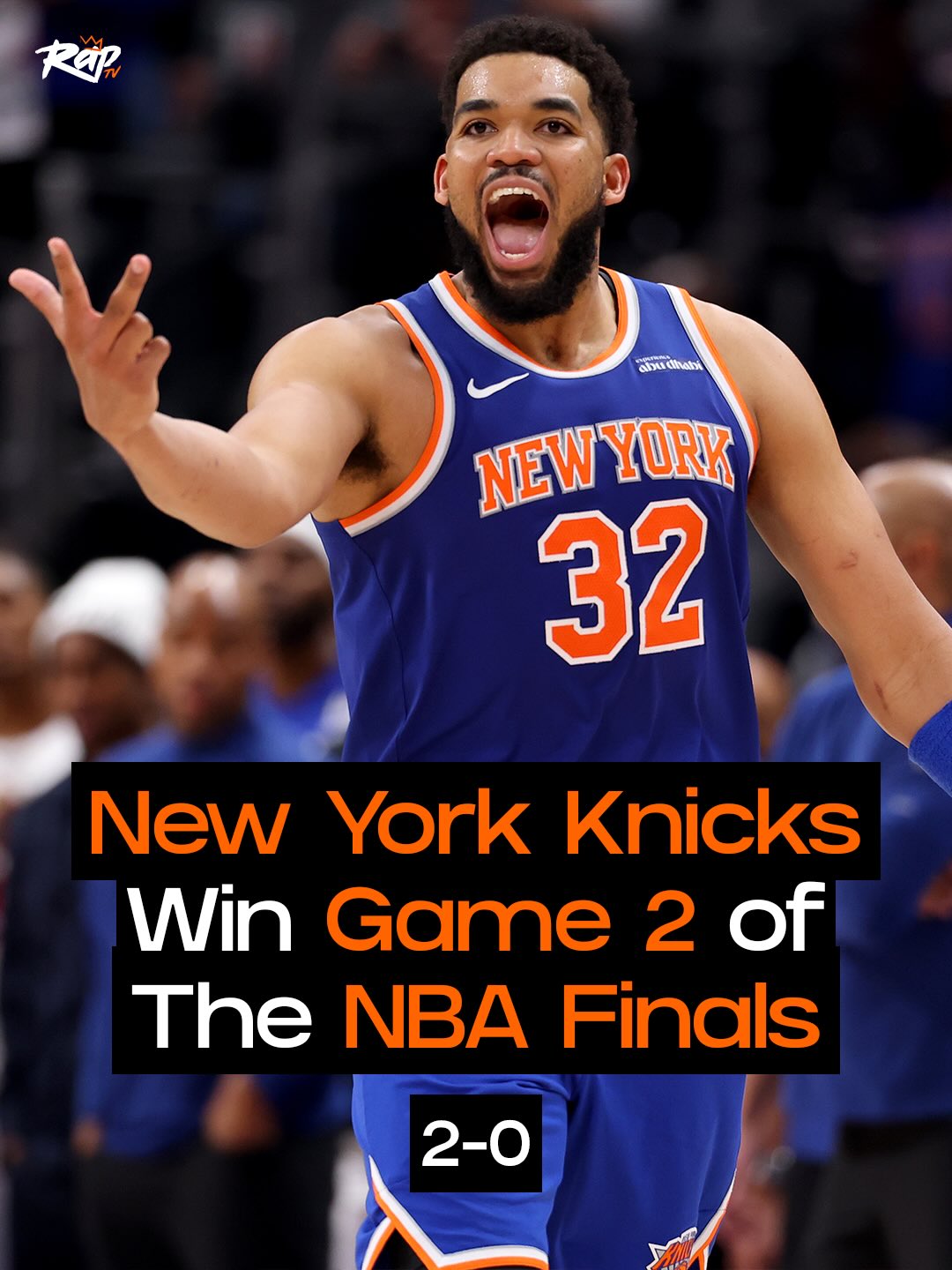 New York Knicks have won Game 2 of the NBA Finals‼️🏀

They have now won two games in a row, with Game 3 set to take place on June 8.

Y’all think the Knicks will win it all⁉️🤔
