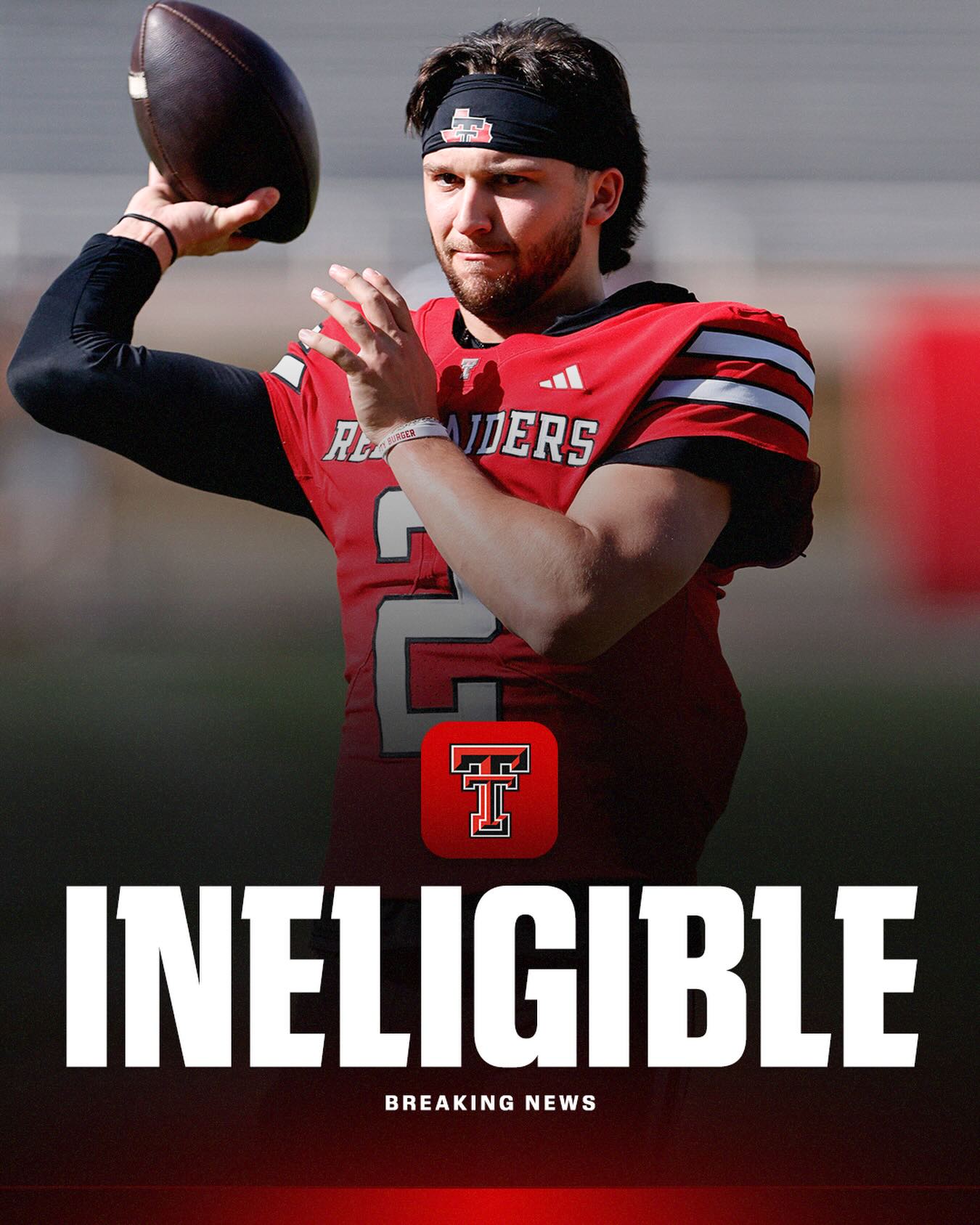 Breaking: The NCAA has denied Texas Tech’s appeal to reinstate quarterback Brendan Sorsby’s eligibility, according to multiple reports.