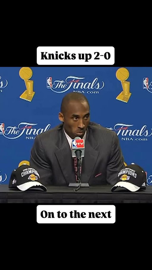 Knicks up 2-0… whats there to be happy about? #knicks #nyknicks #nbafinals #nba