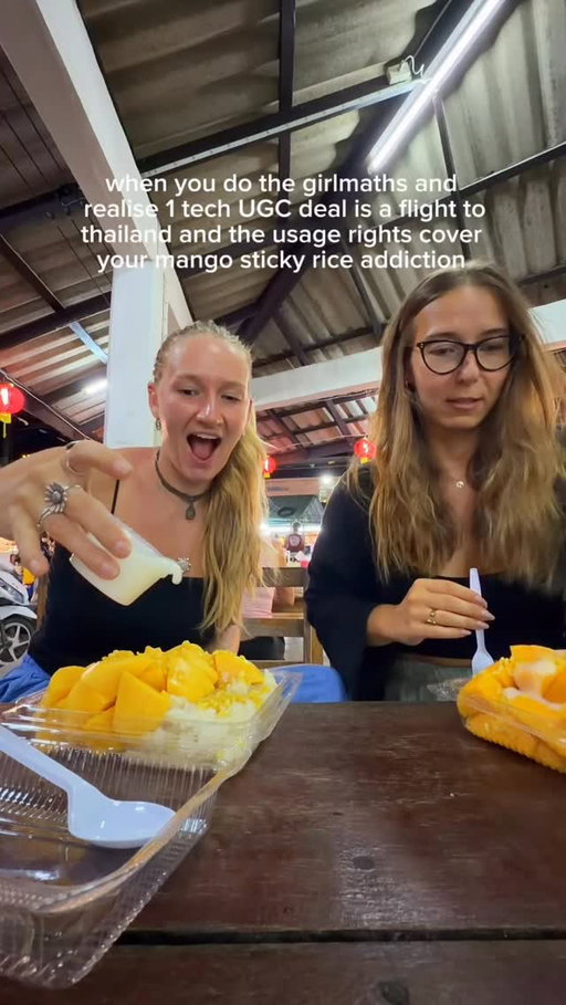 Did someone say let’s start Tech UGC, work from anywhere and eat mango stick rice three times a day?