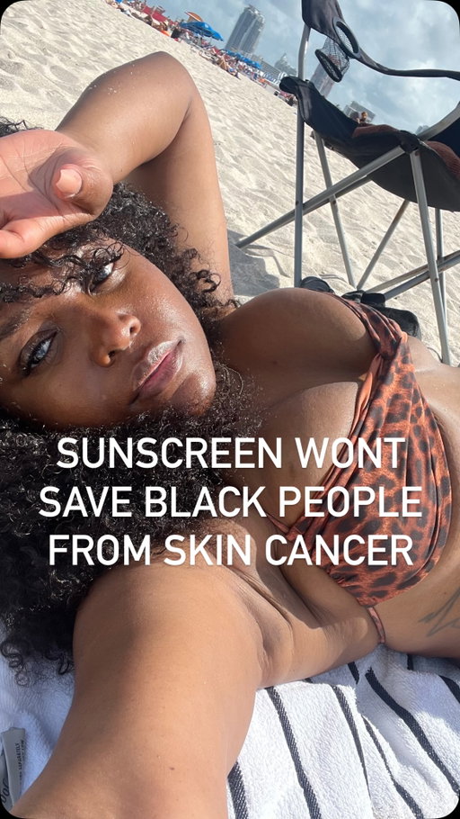 you should still wear spf……… skin cancer just isn’t the reason. 🙃

#summer #skincare #spf #blackskincare #esthetician