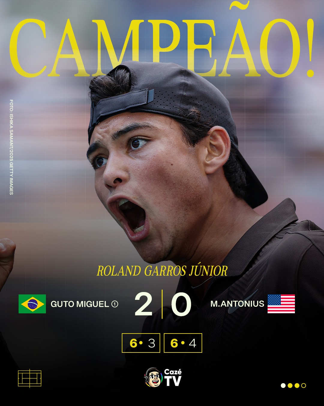 🚨🚨🚨 GUTO MIGUEL É CAMPEÃO DE ROLAND GARROS JÚNIOR!

QUE CAMPANHA DO BRASILEIRO! QUE JOGADOR TEMOS NO TÊNIS BRASILEIRO! 🇧🇷🇧🇷🇧🇷🇧🇷🇧🇷🇧🇷🇧🇷🇧🇷🇧🇷🇧🇷VAMOOOOOOOOOOOOOOOOOOOOOOOOOOOOSSSSSSSSSSSSSSSSSSSS!!!!!! GIGANTESCO!!! 🏆🏆🏆🏆🏆

#Tênis #CoberturaCazéTV #RolandGarros #cztv28