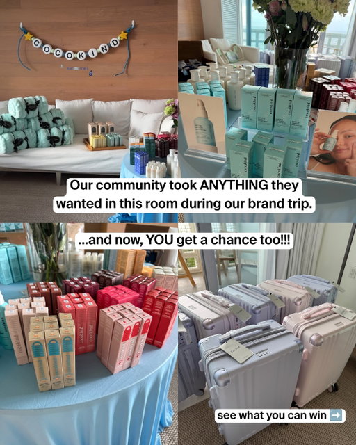 *GIVEAWAY CLOSED!! Congratulations @aleksa.hdz !!*

DONT FORGET TO ENTER THIS MAJOR GIVEAWAY!!! our Community members who were at our Miami Brand Trip just packed product from our gifting suite ($1,500 worth of product) to gift to 1 of you!

❤️ Follow us @cocokind
❤️ Like this post and tag a friend
❤️ Send this video to a friend
❤️❤️Bonus entries for liking our last 2 posts!!!

GOOD LUCK!

*One winner (from each platform - Instagram and Tik Tok) will be selected on June 9th, 2026. No purchase necessary. Must be 18 and older to enter. Giveaway open to US residence only. Giveaway not affiliated with Instagram. Any non-verified accounts that reach out to you are fake, and we recommend not sharing any personal information to impersonating accounts. winner will be contacted directly from the official Cocokind account only.