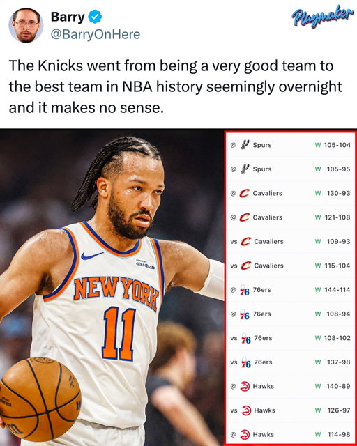 Knicks are really 2 wins away from a championship 😭🗽