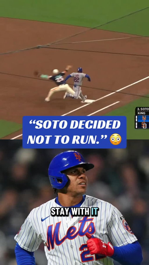 Juan Soto, who is getting paid $765 MILLION over 15 years by the Mets, didn’t hustle down the line 😳

#MLB | #Baseball | #NewYork | #Sports | #Highlights