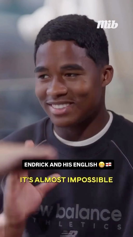 Bobby’s English lessons: 𝐋𝐄𝐕𝐄𝐋 𝐏𝐑𝐎 😁🏴󠁧󠁢󠁥󠁮󠁧󠁿

Endrick tells @meninblazers how he’s learning with Trent and Jude, also Rüdiger… but it’s 𝐍𝐎𝐓 𝐄𝐀𝐒𝐘 mission at all! 🥶🤣

🎥 @meninblazers - @newbalance
