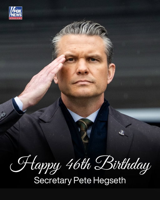 HAPPY BIRTHDAY! Secretary of War Pete Hegseth turns 46 today.

From serving in Iraq and Afghanistan to leading the Pentagon, Hegseth has spent decades advocating for America's warfighters and national defense.