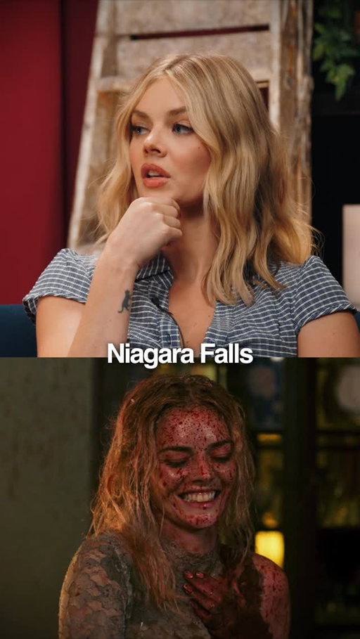 Samara Weaving lost her security deposit for getting fake blood all over the shower. The price you pay for being a scream queen